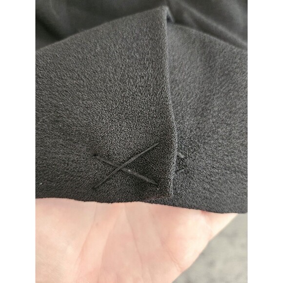 Karl Lagerfeld Little Black Dress Ruffle Top Adjustable Straps Size 4 - Picture 6 of 12